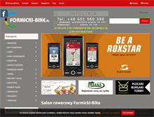 Tablet Screenshot of formicki-bike.pl